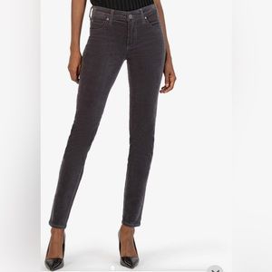 Kut from the Kloth Pants Women’s size 16 Gray Skinny Corduroy Cotton Blend